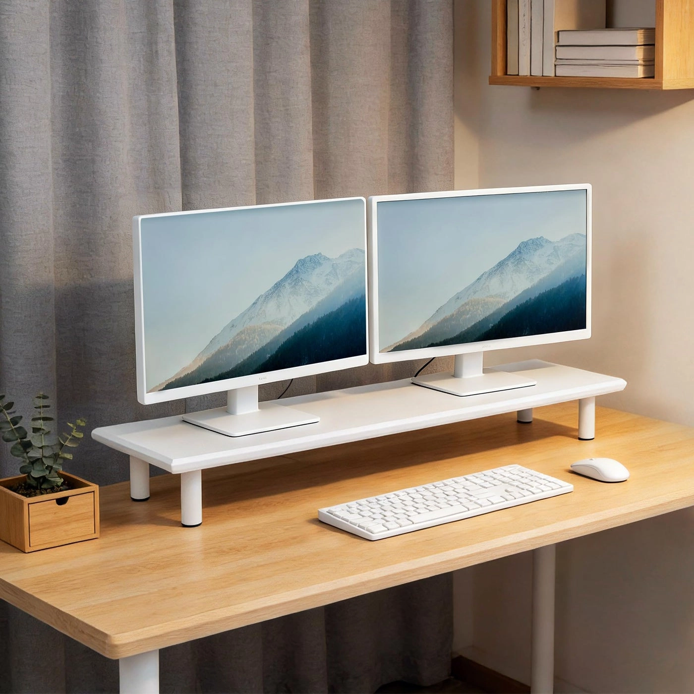 Dual Monitor Stand Riser - 2 or 3 Monitors