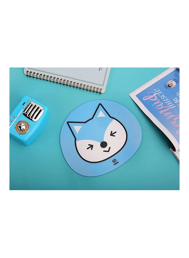 Cartoon Style Ergonomic Mouse with Mouse Mat - Wireless