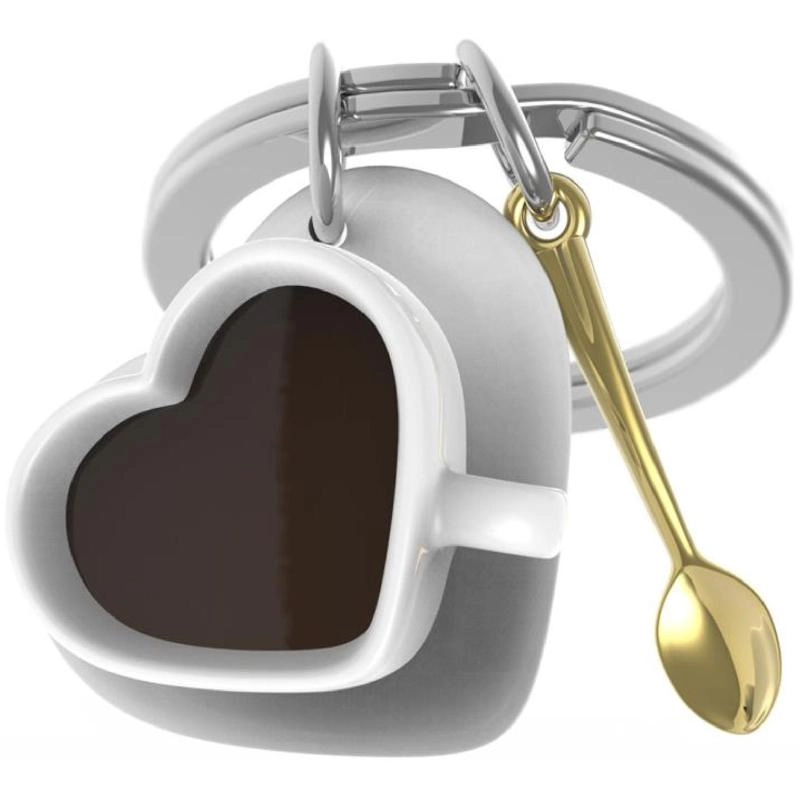 MetalMorphose Heart Cup; Tea Spoon Keychain