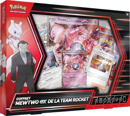Metal Box Team Rocket 2025 - 1 Shiny Promo Card 4 Boosters