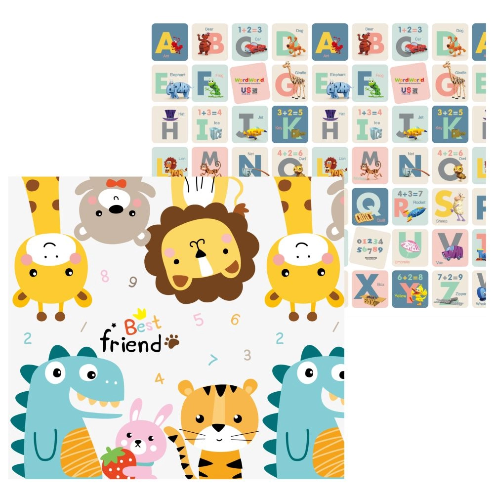 Foldable & Reversible Playmat - Best Friend 6 months