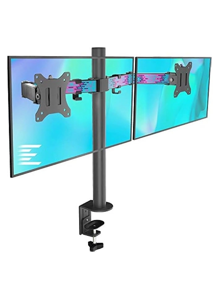 Dual LCD Monitor Desk Mount Stand - 2 27in