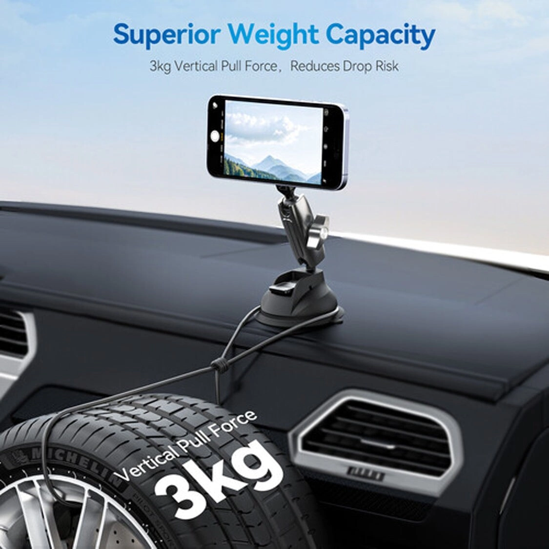 P3-SUS-02 - MagSafe Compatible 360° Adjustable