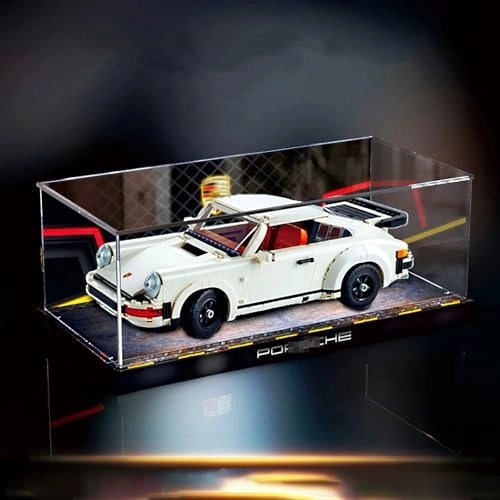 Acrylic Display Case (10295) - Dust-Proof Black Base (3mm) 40x20x15cm