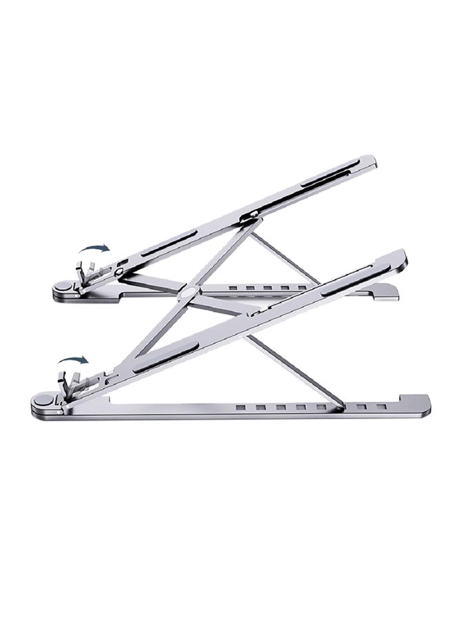 IKBEN Laptop Stand - 25.5 x 4 x 0.8cm Silver