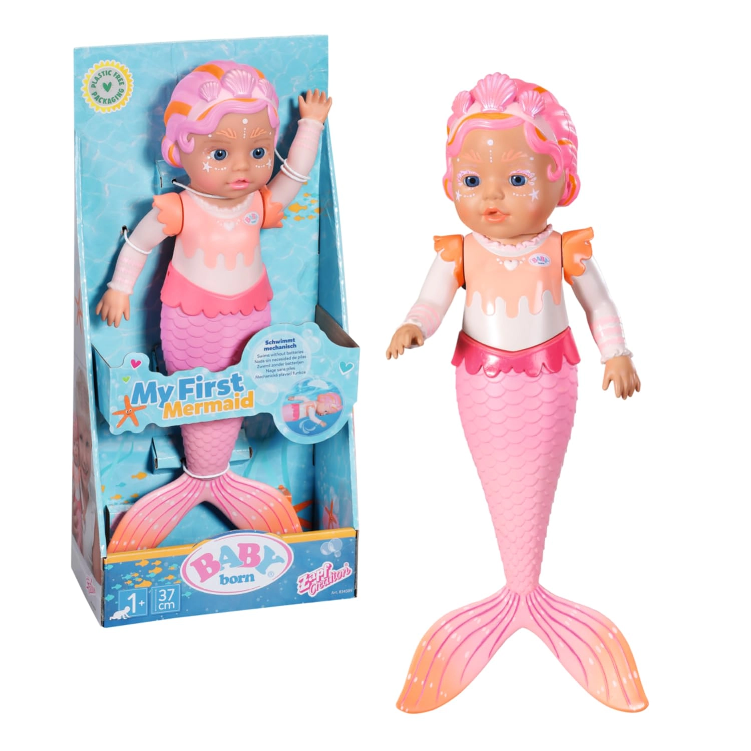 Zapf My First Mermaid - Plastic Black Ages 3+