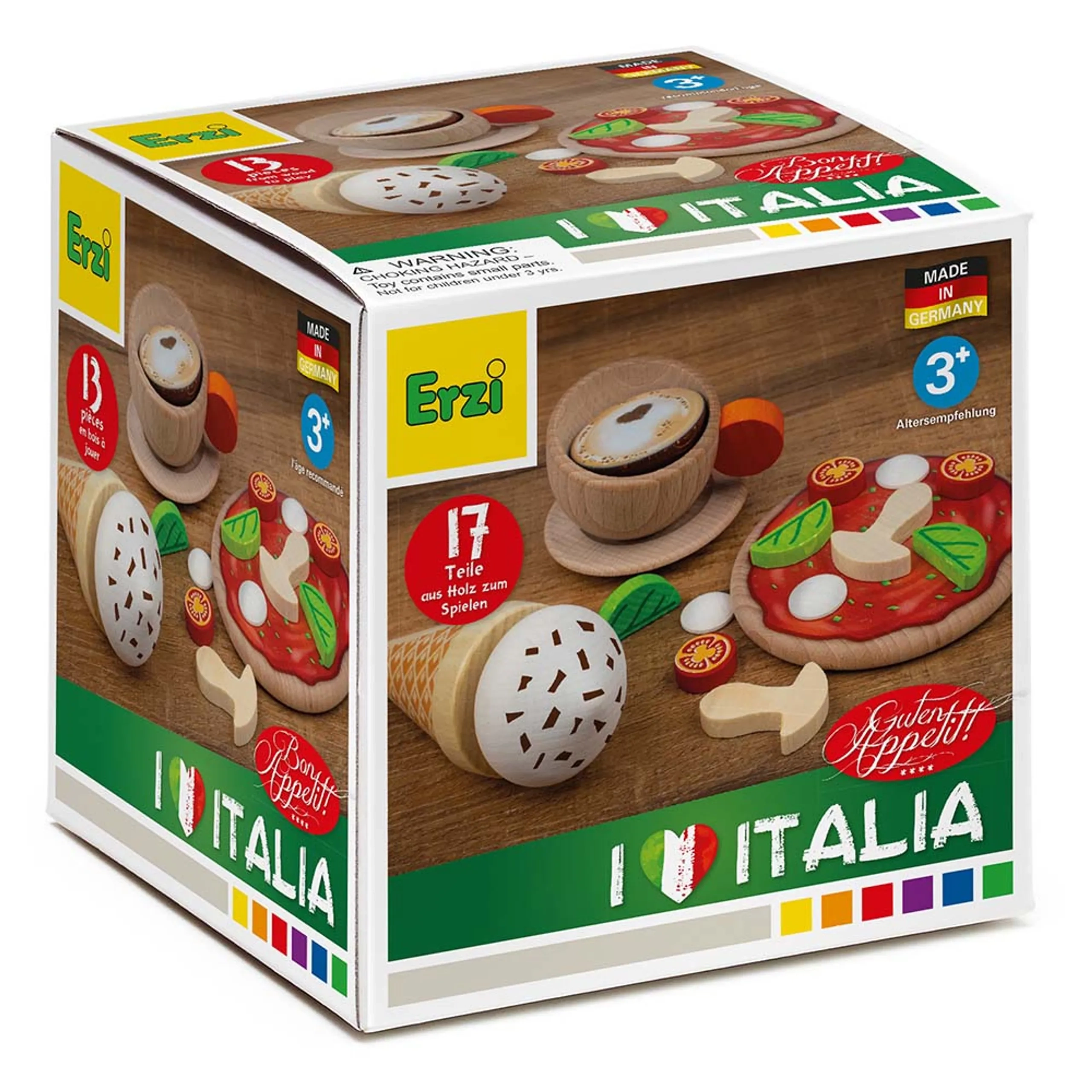 Wooden Italia Toys - Suitable for 3 years & above 17 pieces