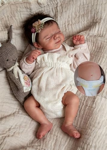 Reborn Baby Doll - 18 inch Silicone Vinyl Girl Ages 36 months+