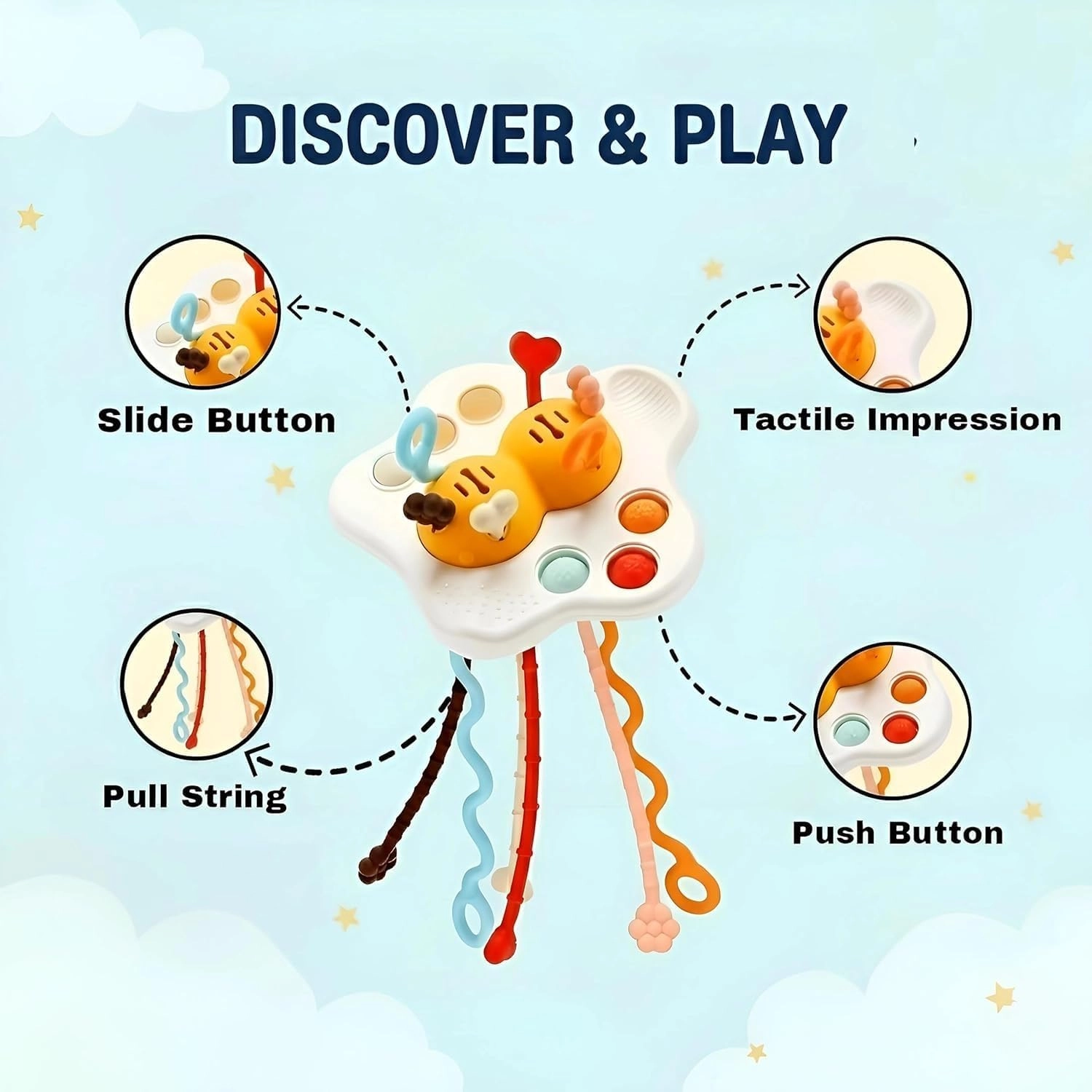 Pull String Toy - 1 Year Old 1 pieces