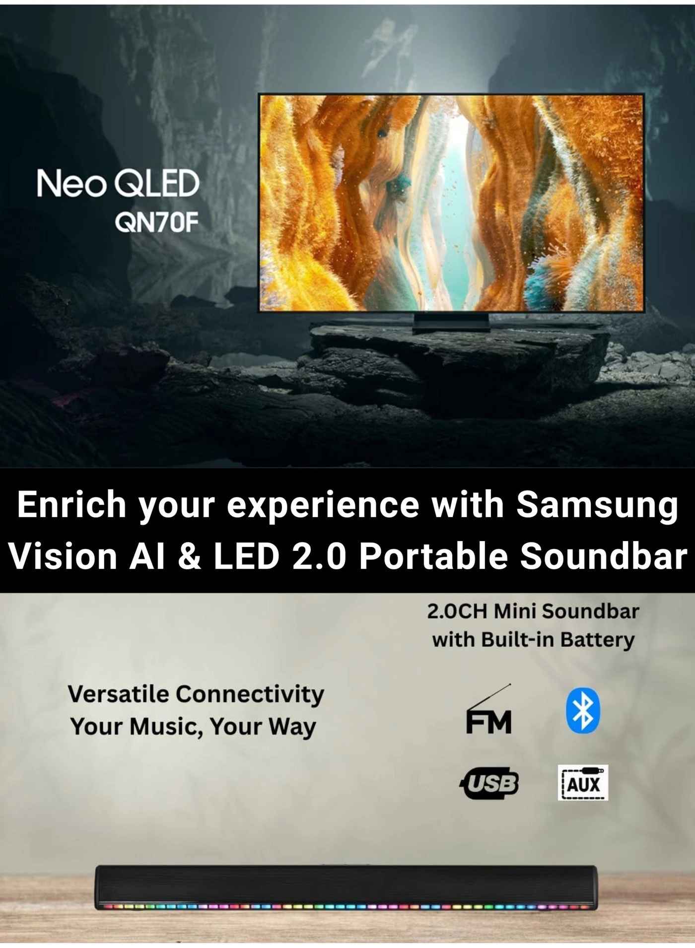 55QN70F - 55 in + SOUNDBAR