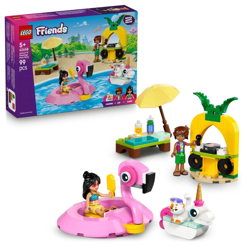 LEGO Friends Unicorn & Flamingo Pool Party