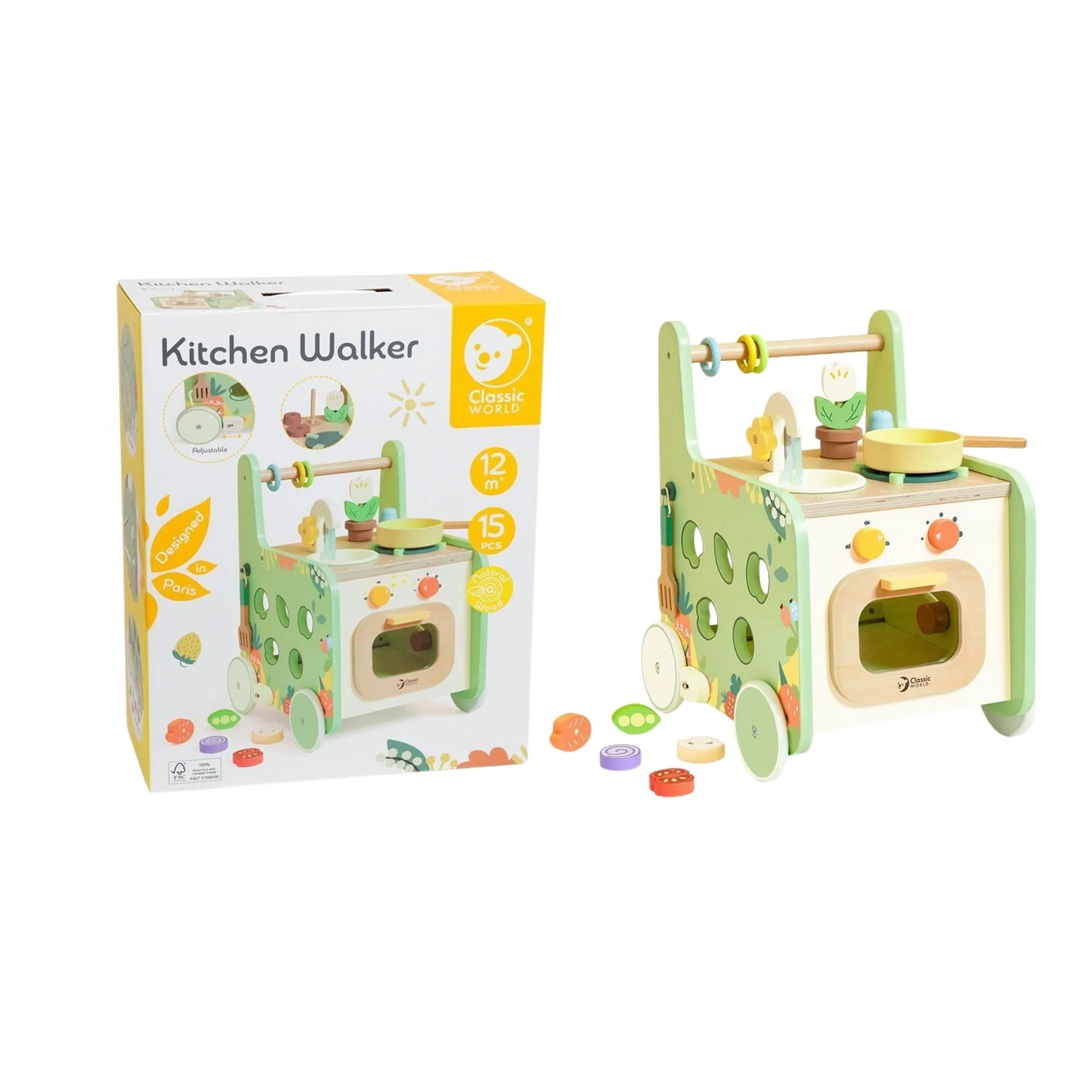 Kitchen Walker Playset - 15 Pcs 12 months+
