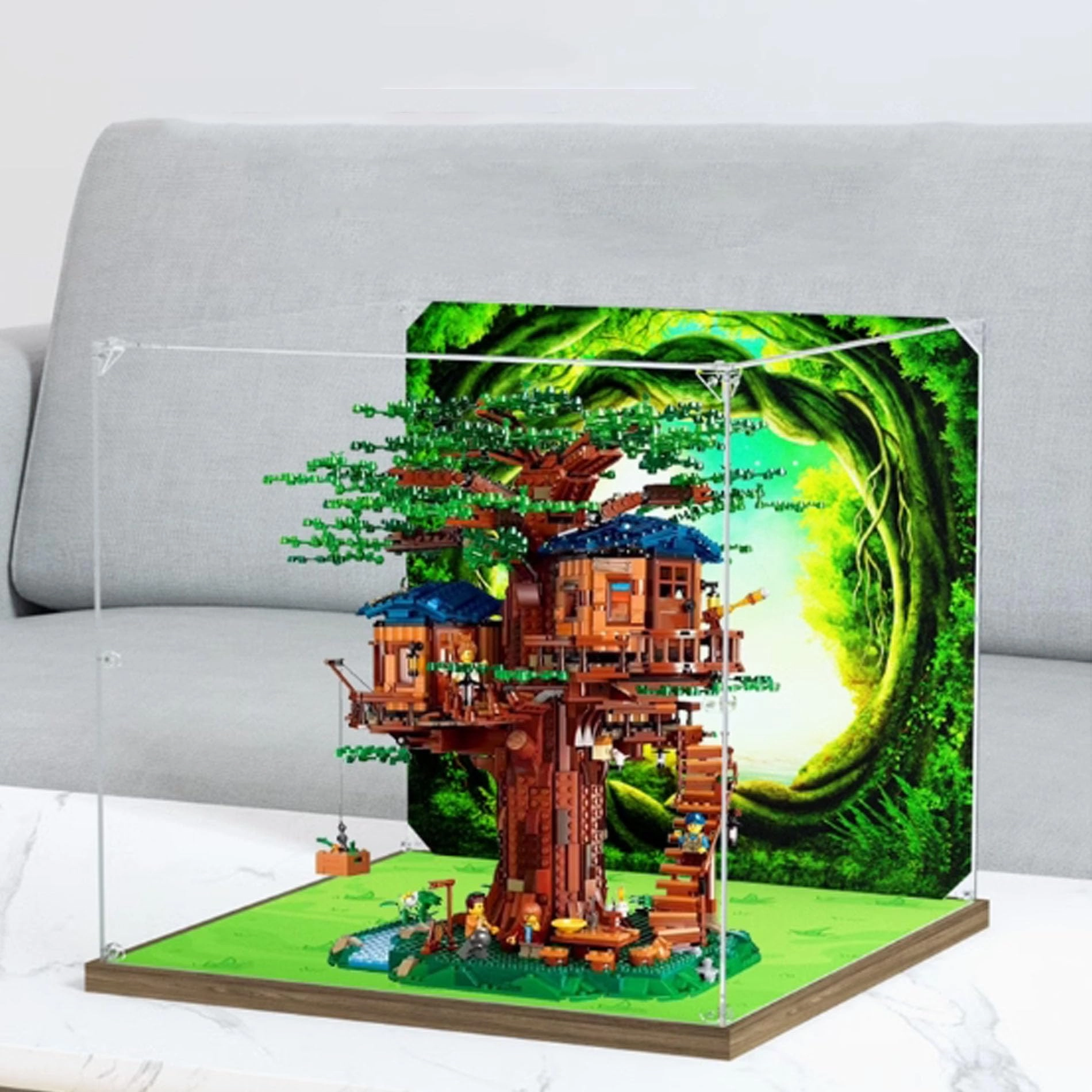 YUANZITIAN Acrylic Display Box for LEGO 21318 Tree House