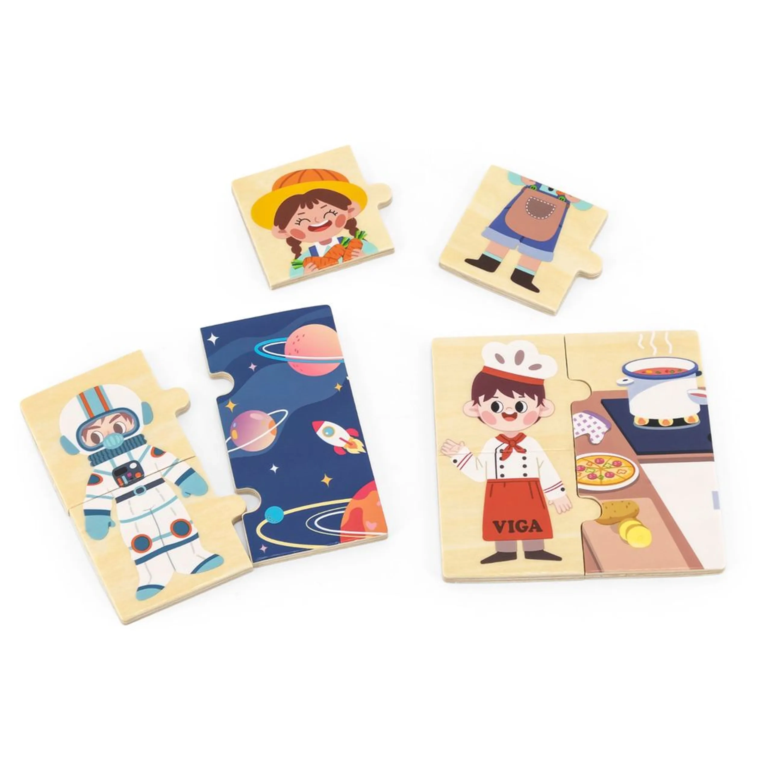 Matching Profession Wooden Puzzle (29464294-44650) - 32 pcs