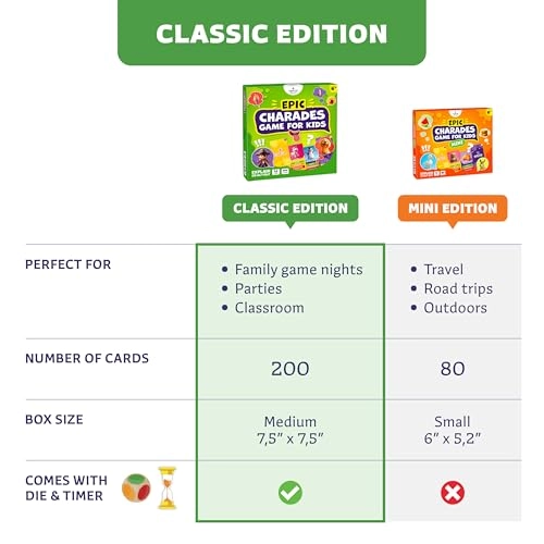 Epic Charades - English 6 years and up