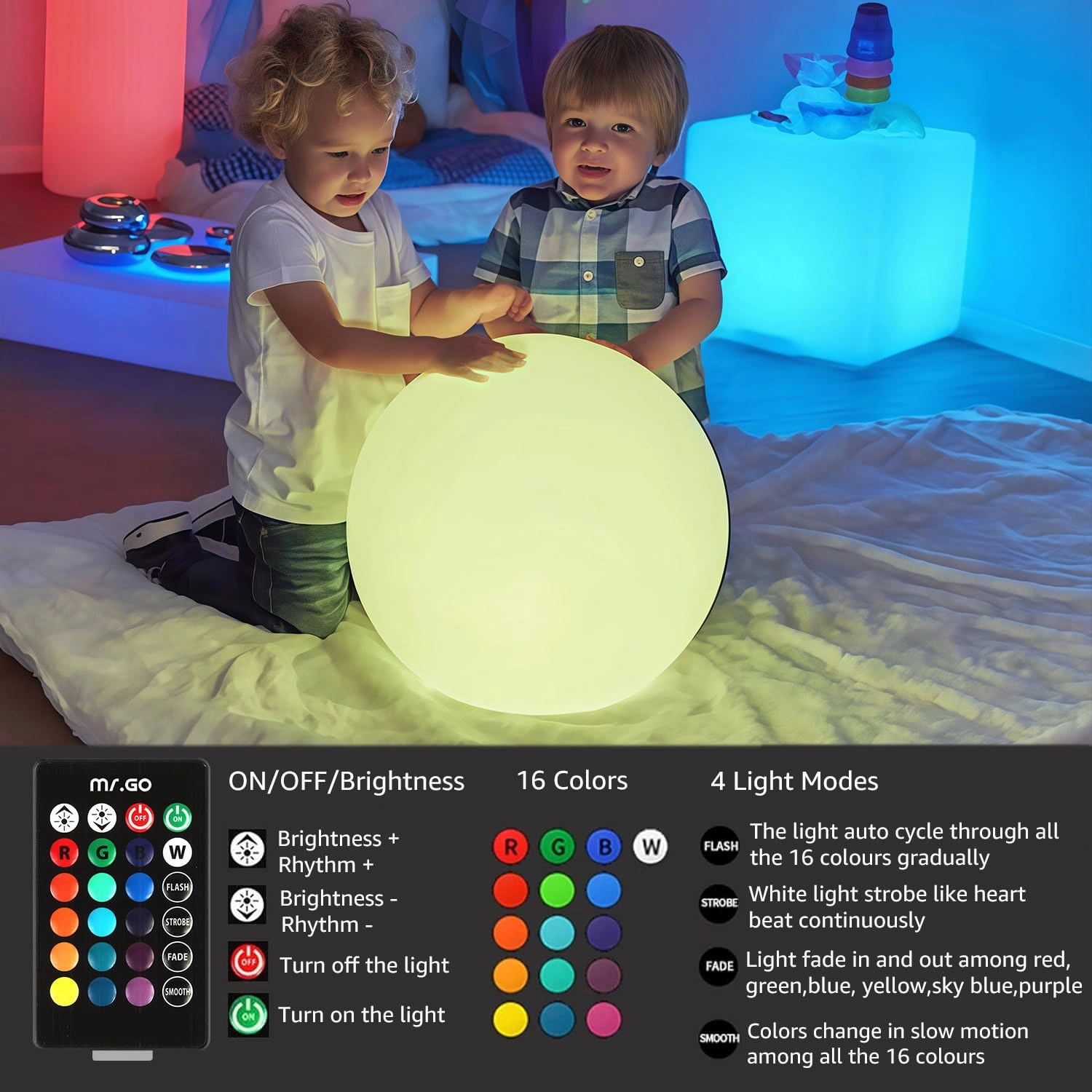 16" LED Night Light - Mood Light Multicolor