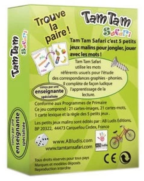 Tam Tam Safari CP Level 1 + SuperPlus Addition Tables + Wooden Bookmark Ruler - 6+ years