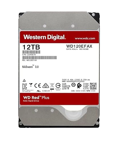 WD Red Plus 3.5" 7200rpm 512MB SATA 6Gb/s (WD120EFBX) - 12TB