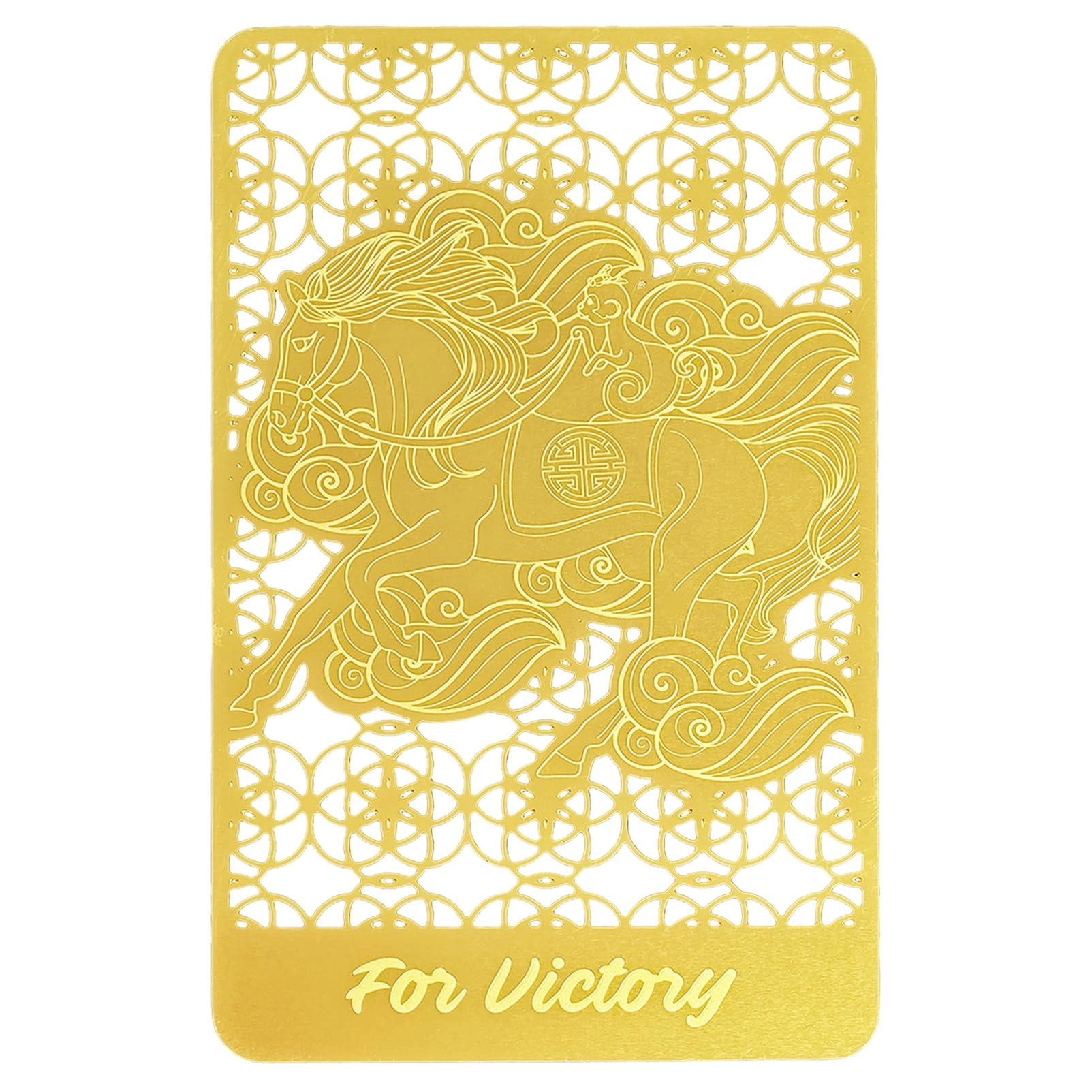 Juanxian Feng Shui Fly On Monkey On Horse Golden Card