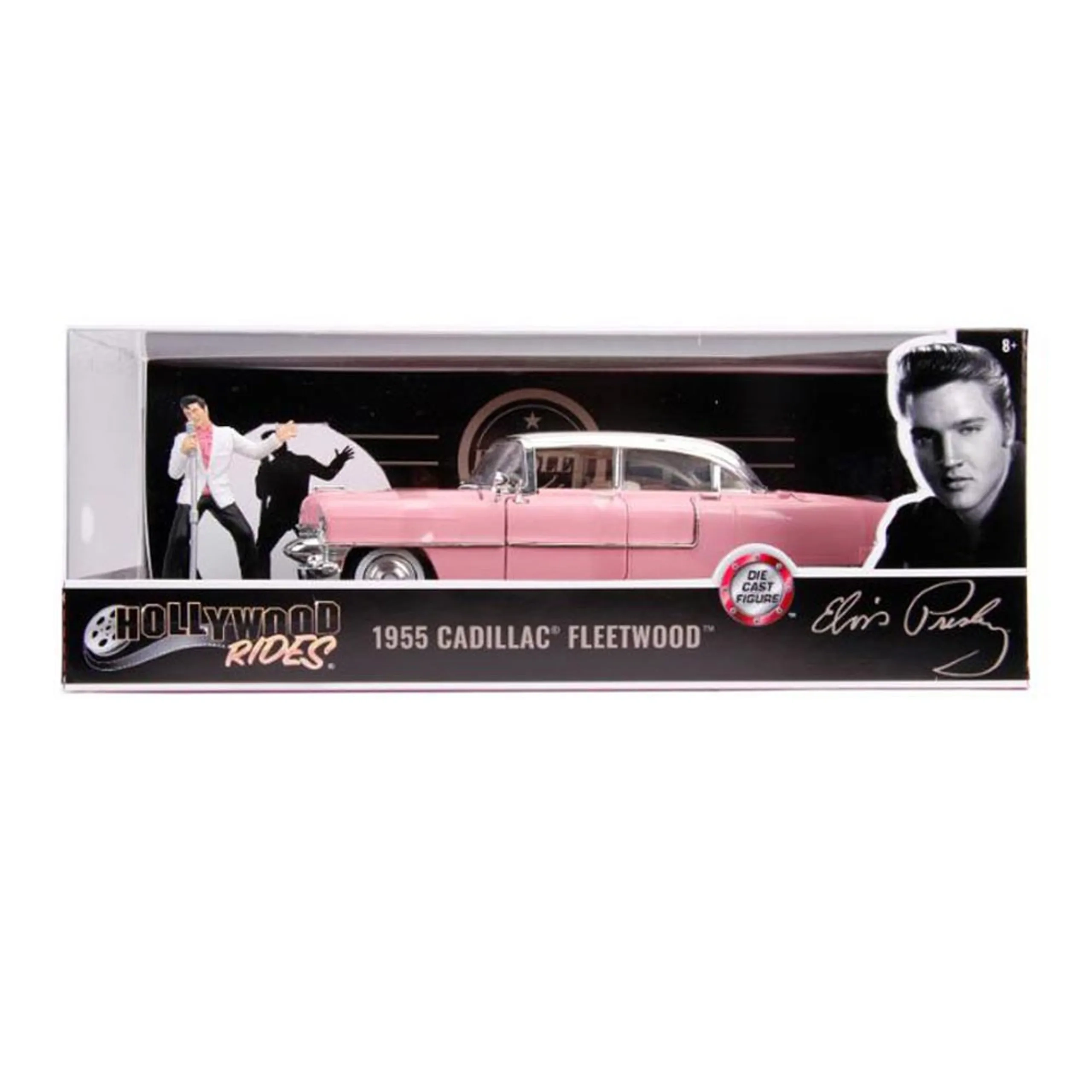 1955 Cadillac Fleetwood with Elvis Figure - Die-cast 1:24
