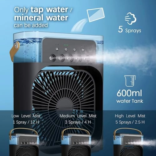 Portable Fan Mini Air Conditioner Fan - 220W