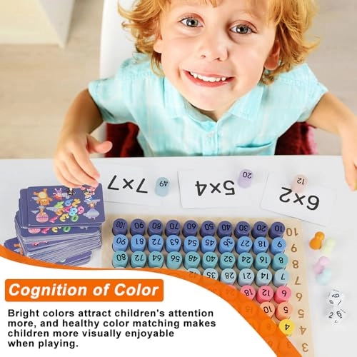 Multiplication Board Game - Wooden Montessori