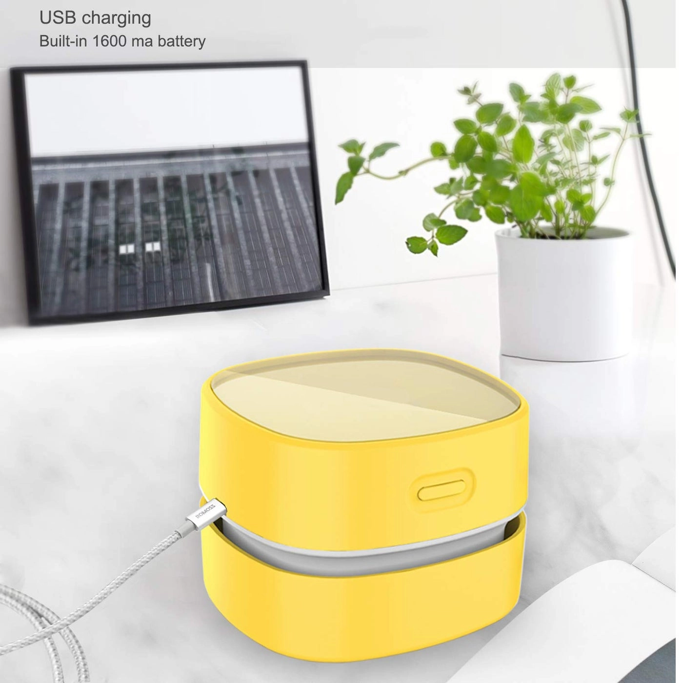 Desktop Vacuum Cleaner - Cordless 360º Rotatable 400 mins