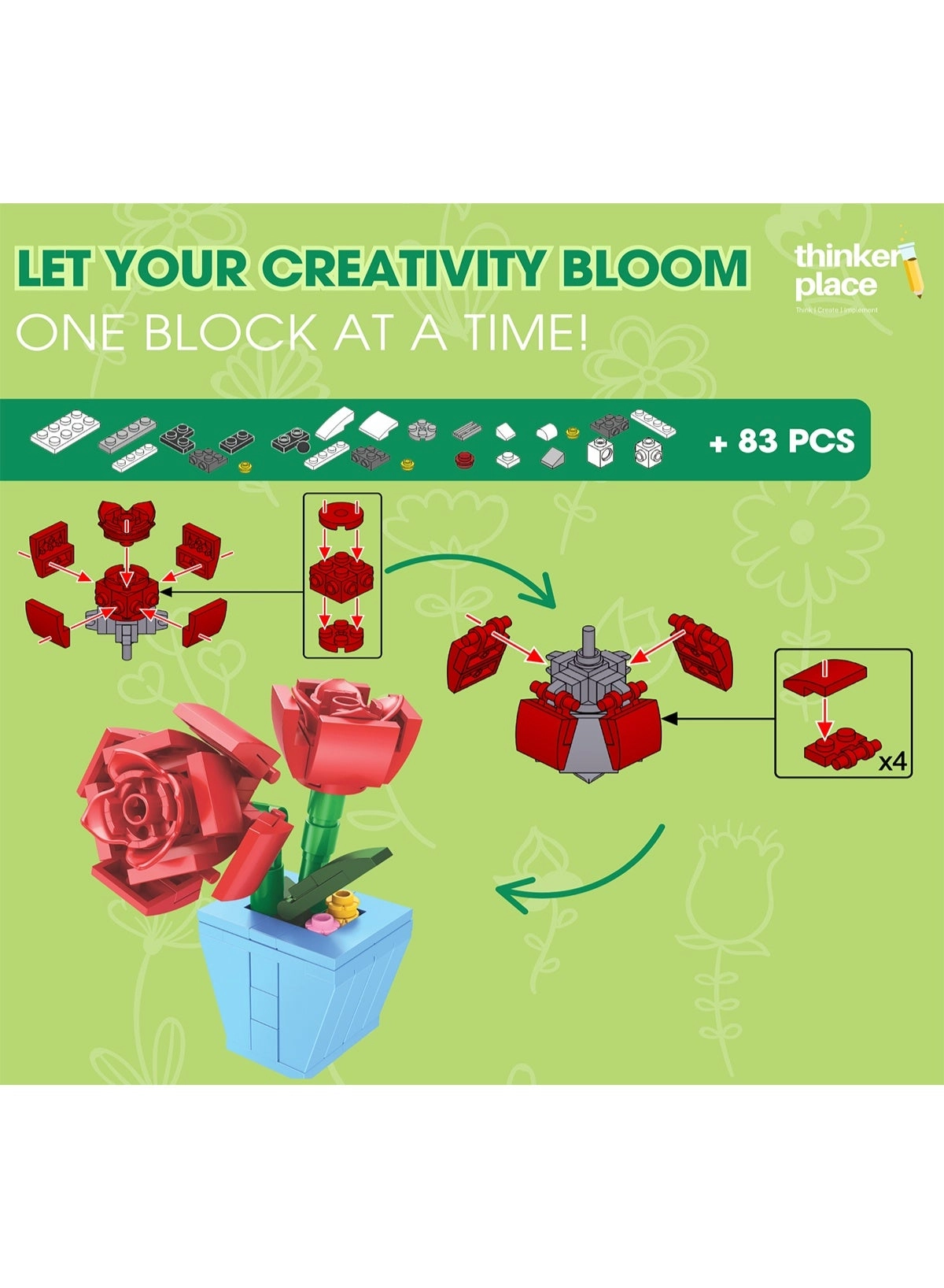 Galsang Flower - Roses 100.0 pcs