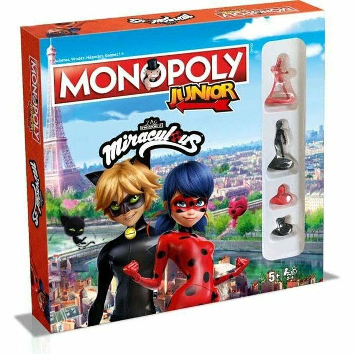 Winning Moves Monopoly Junior Miraculous - French Kid