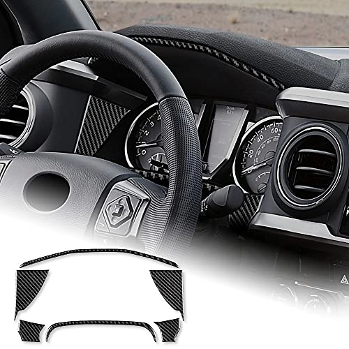 AIRSPEED Carbon Fiber Car Dashboard Speedometer Frame Sticker Interior Trim - Toyota Tacoma 2016-2023