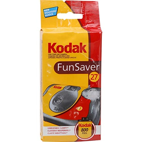Funsaver 35mm One-Time Single-Use Disposable Camera - ISO-800 39 Exposures + Microfiber Cloth