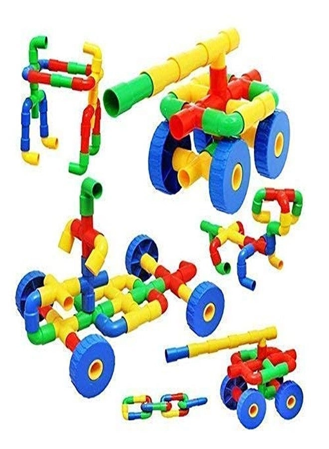 Hexa Building Blocks - 90 pcs Hexagon Block, 85 pcs Pipe Block