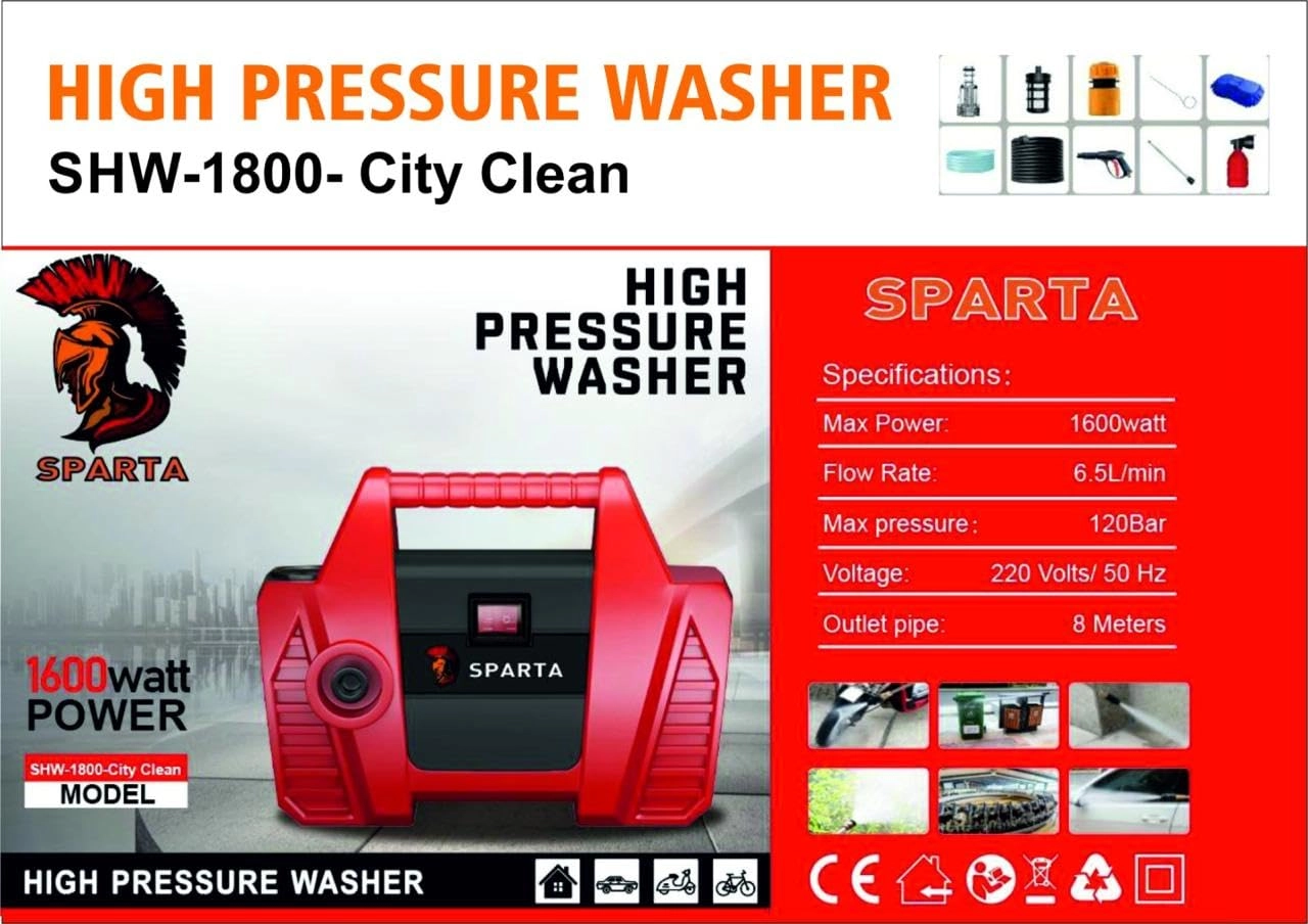 SHW-1800-City Clean - 1600 Watt 120 Bar