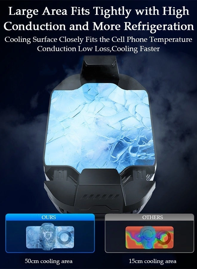 Phone Cooler - Semiconductor Cooling Chip 3-Gear Adjustable Stand