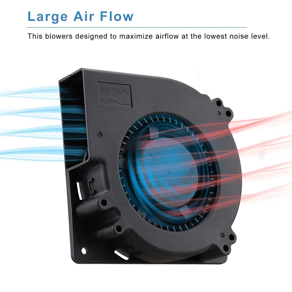 Brushless Radial Blower Fan - High Speed 24V DC 120mm x120mm x 32mm