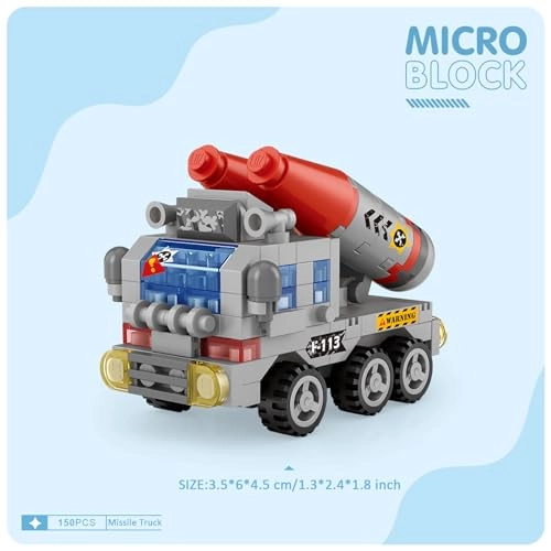 Mini Vehicles Building Blocks - 6 pcs Vehicles