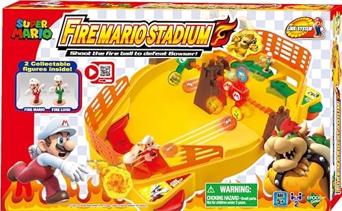 Super Mario Fire Mario Stadium - 2 character figures Multicolor