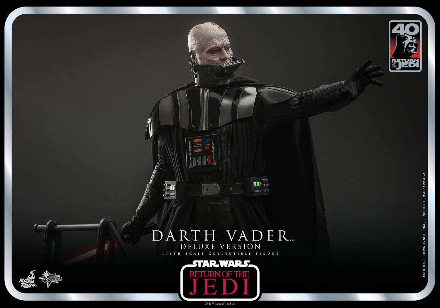 Darth Vader RETURN OF THE JEDI 40th Anniversary (Deluxe Edition) Action Figure - Sixth Scale