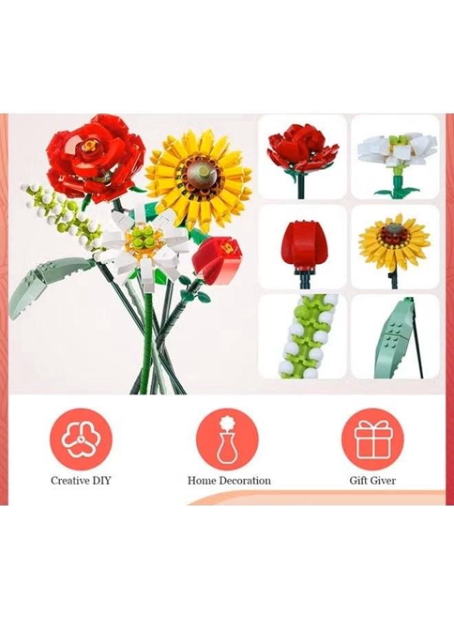 Flower Bouquet Building Blocks - 568 pcs
