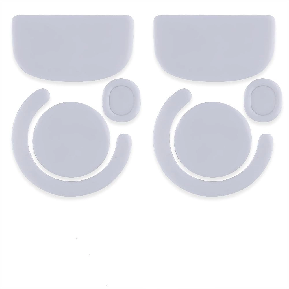 Rounded Curved Edges Mouse Skatez - 2 Sets Gray