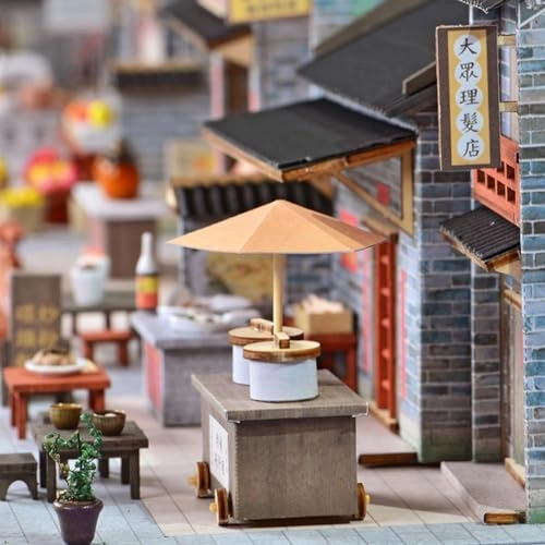 3D Wooden Puzzle Bookshelf Insert - Library of Books 1:24