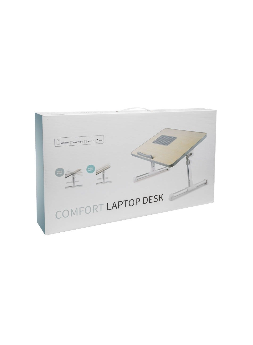 Laptop Stand Table - Height And Angle Adjustable Folding Anti Slip Pad