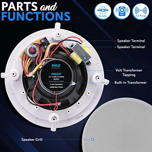 InWall InCeiling Speakers - 125W