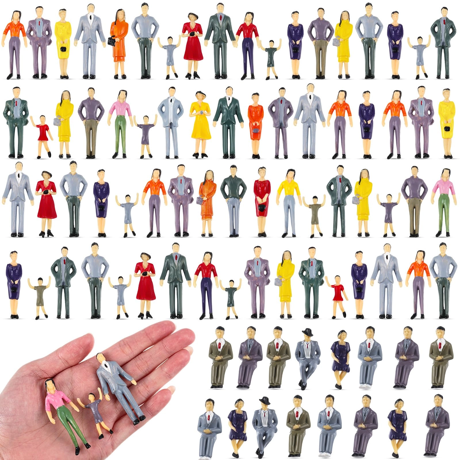 Mini People Figurines - 100 pcs (EU-Harrycle-1205)