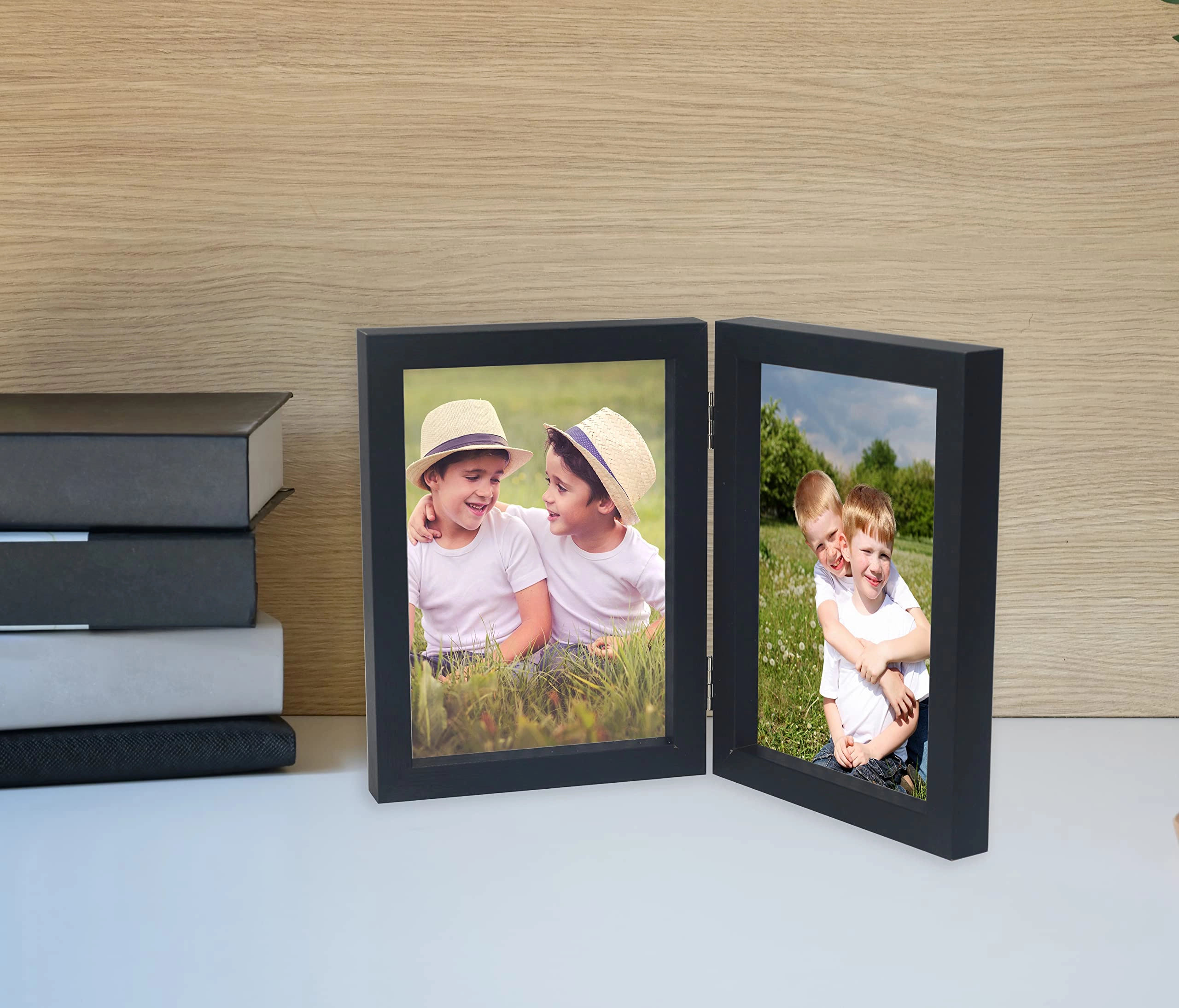 Hinged Double Photo Frame - 7x5'' 2