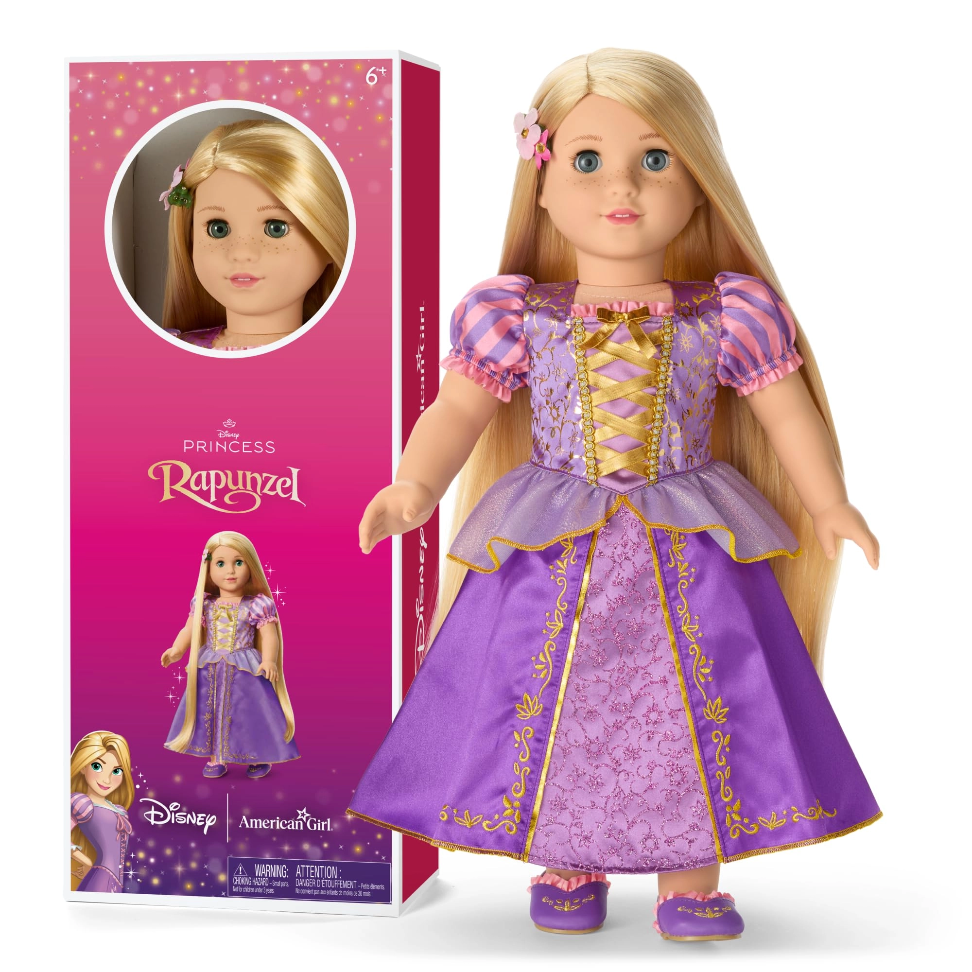 American Girl Rapunzel Doll - 18-inch Long Golden-Blonde Hair Blue-Green Eyes Ages 6+