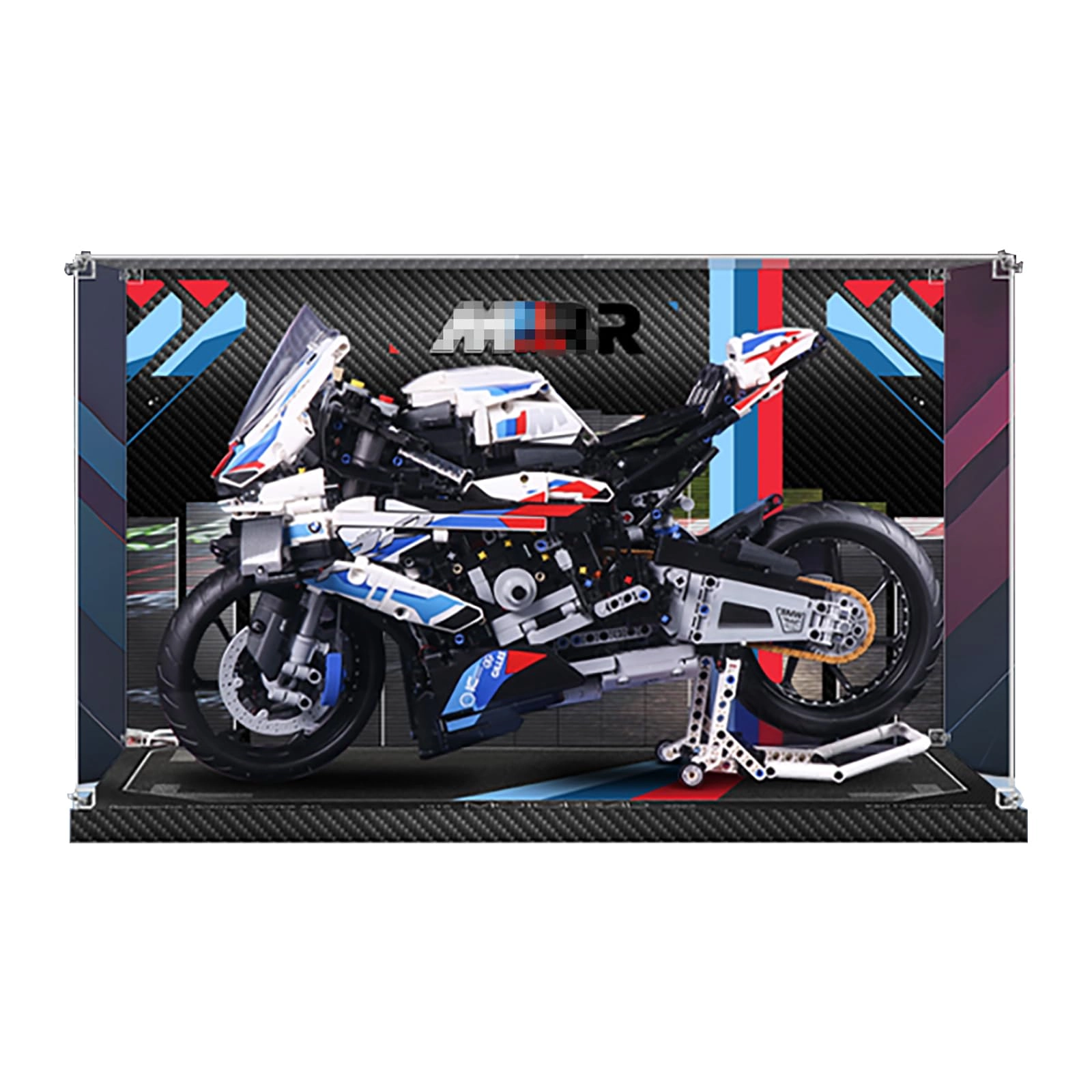 Generic Display Case - Compatible with Lego 42130 Motorcycle M1000RR Dustproof 55 x 26 x 40 cm