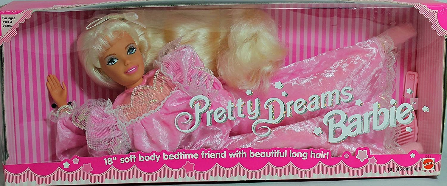 Barbie Pretty Dreams - 18" soft body long blonde hair Ages 3+