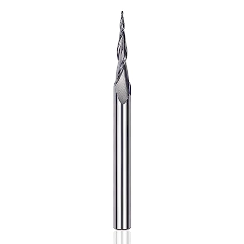 Solid Carbide Spiral Router Bit - 1/32" 1/4"