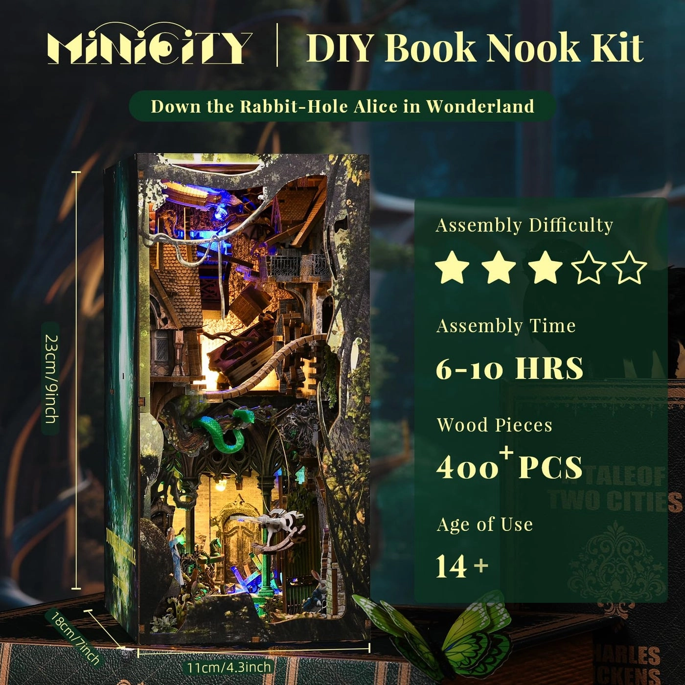 Book Nook Kit - Alice in Wonderland